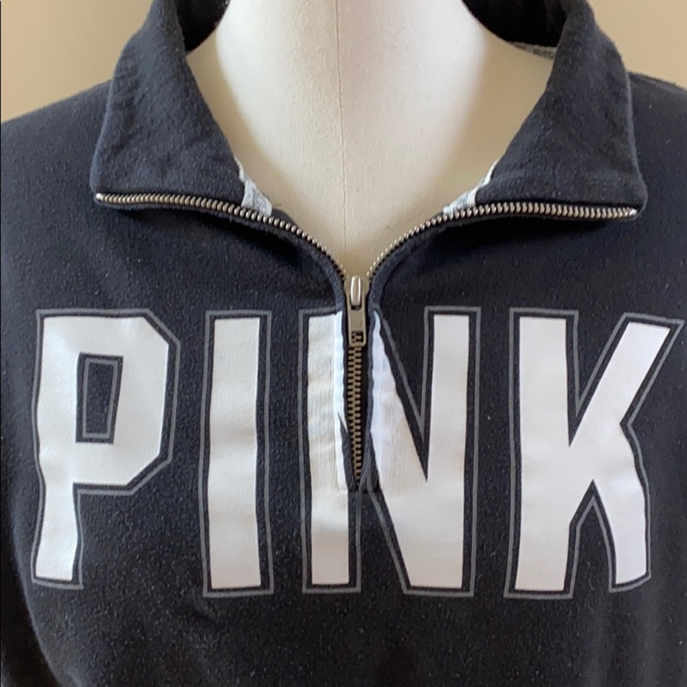PINK VICTORIA’S SECRET QUARTER ZIP PULLOVER - Picture 3 of 15
